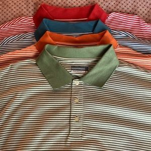 Alan Flusser Performance Golf Shirt 4-Pack. Mens Size XXL